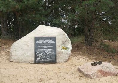 Фотография с места боев 121 СД (памятник 1)