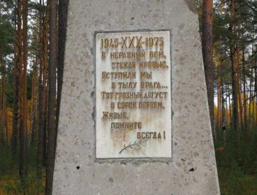 Фотография с места боев 121 СД (памятник 3)