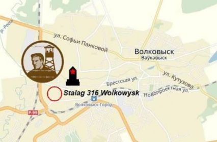 Карта расположения Мемориала