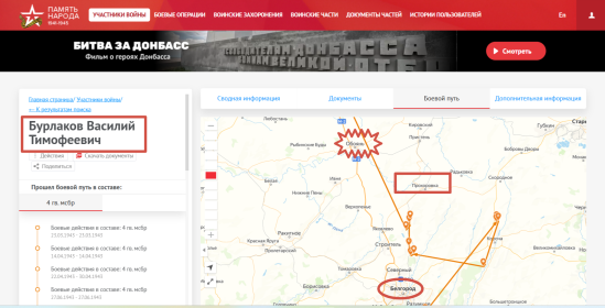 Боевой путь
