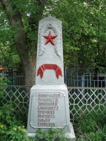 Захоронение: РОССИЯ: Саратовская область, городской округ город Саратов, Воскресенское кладбище, братское воинское захоронение.