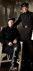 Барнаул, февраль 1942 года, с сослуживцем Василием, жили в одной квартире,оперативники ГБУ, гор. Барнаул