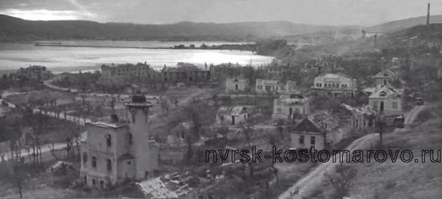 Снимок приблизительно 1943 года, немного не достигая Шесхариса. Здания некоторых тогдашних дач, еще сохранившиеся