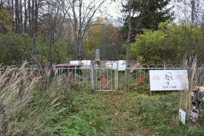 Захоронение: РОССИЯ: Ленинградская область, Киришский муниципальный район, сельское поселение Кусинское, деревня Жарок, братское воинское захоронение.