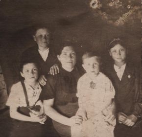 Семья фронтовика. 1943 год. Деревня Кузнецово