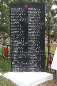 Фото. Воинское захоронение в д. Бабиновичи, Лиозненского р-на, Витебской области. Стела с ФИО С.В.Морозова