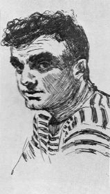 Рисунок фронтового художника. Отари Михайлович Джаиани 1943 год