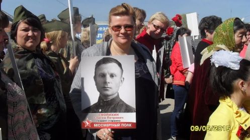 В одном строю! Внучка Елена.