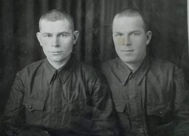 Казань 16. П/я 925/6. Дата 9.01.1942 г. Безруких Василий Константинович (справа).