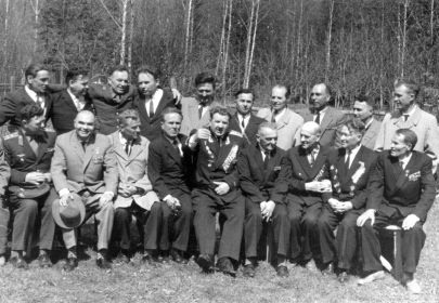 Встреча ветеранов полка (фотография из архива семьи Туриковых).