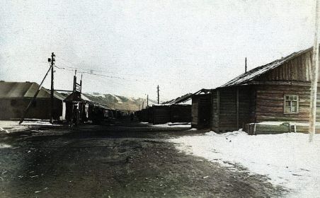 Осень 1937 г. Первая улица посёлка Дебин. Архив Дорожевца А.Н.