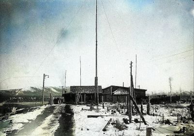 1938 г.  Полковой радиоузел возле Колымского моста. Архив Дорожевца А.Н.