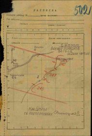 Схема боевых порядков на 19.07.44