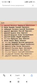 Список погибших воинов на памятнике. Первым в списке Безроков Хажмуса Жамботович ович
