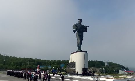 Торжественный митинг в честь Дня военно0мрского флота. Североморск . июль 2025 г.