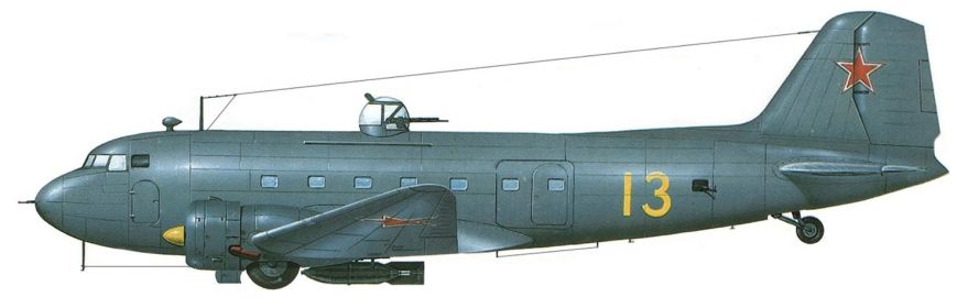 Дальний ночной бомбардировщик Ли-2НБ