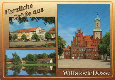 Германия. ГДР. Открытка "Сердечный привет из Wittstock/Dosse".