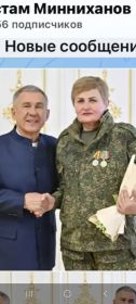 Внучка Могольсум абыстая( сестренки бабая) Малика.Находится на СВО ( Сан.Инструктор.).Собирает с поля боя раненных бойцов и развозит по госпиталям.Мастер спорта по КАРАТЭ.