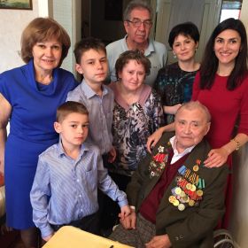 Празднование 70-летия Победы в кругу семьи