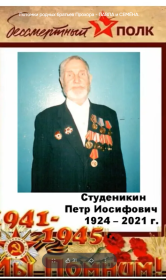 Петр Иосифович Студеникин