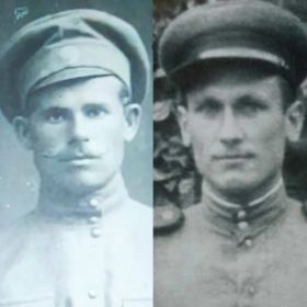 Справа - дедушка Ваня (Иван Никандрович), справа - его отец, Никандр Александрович