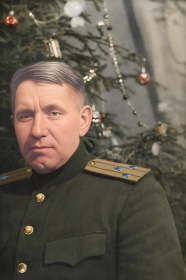 Муров Иван Ильич в повседневной форме образца 1943 года, Новый 1952-53 год