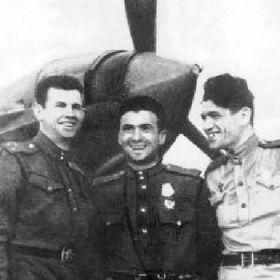 Ефимов А.Н. с боевыми друзьями