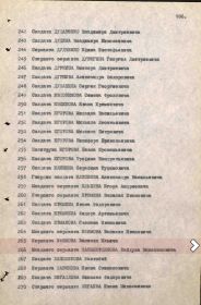 Строка в наградном приказе