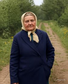 Евгения Ивановна в платочке