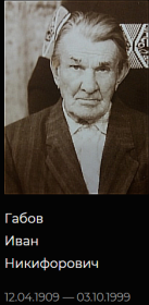 Габов ИН в Галерее Дороги Памяти