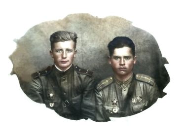 Кислицын Петр Андреевич и Мельник Василий Петрович, 1943г.