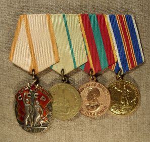 Орден "Знак Почета" (1944 год) и медали.