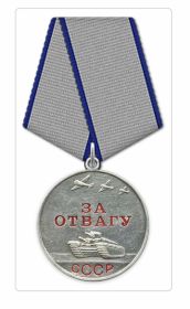 Медаль «За отвагу» сержант 22.06.1941, 24.04.1942, 25.04.1942
