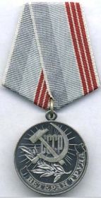 Медаль " Ветеран труда " .