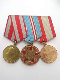 медаль 30 лет Советской армии и флоту, медаль 50 лет ВС СССР, медаль 60 лет ВС СССР