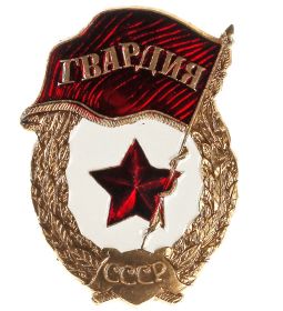 Нагрудный знак "Гвардия"