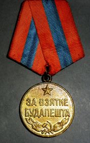 медаль "За взятие Будапешта"
