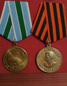 Медали: "За победу над Германией" и "За оборону Советского Заполярья"