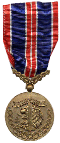 Медаль «За храбрость перед врагом» — государственная награда Чехословакии. «ZA CHRABROST» «PRAVDA VÍTĚZÍ», «1939»