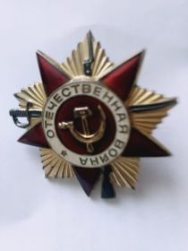 Орден Отечественной Войны 1 степени N 1021204