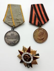 Медали: "За боевые заслуги", "За победу над Германией в ВОВ 1941-1945". Орден "Отечественной войны 1ст."