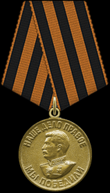 Медаль «За победу над Германией в Великой Отечественной войне 1941-1945года»
