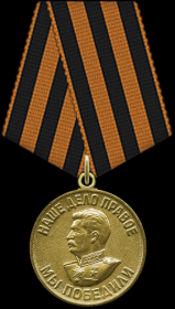 Медаль «За победу над Германией в Великой Отечественной войне 1941-1945 года»