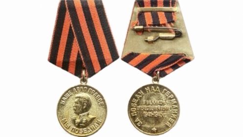 Медаль «За Победу над Германией в Великой Отечественной войне 1941—1945 гг.»