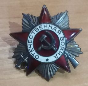 Орден Отечественной Войны 1-ой степени.