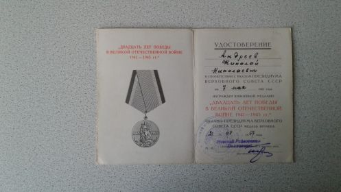 Двадцать лет Победы в Великой Отечественной Войне