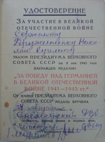 Медаль «За победу над Германией в Великой Отечественной войне 1941—1945 гг.»