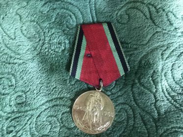 Юбилейная медаль «20 лет Победы в Великой Отечественной Войне 1941-1945 гг»