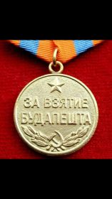 Медаль за взятие Будапешта