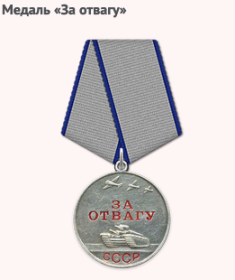медаль "за отвагу"